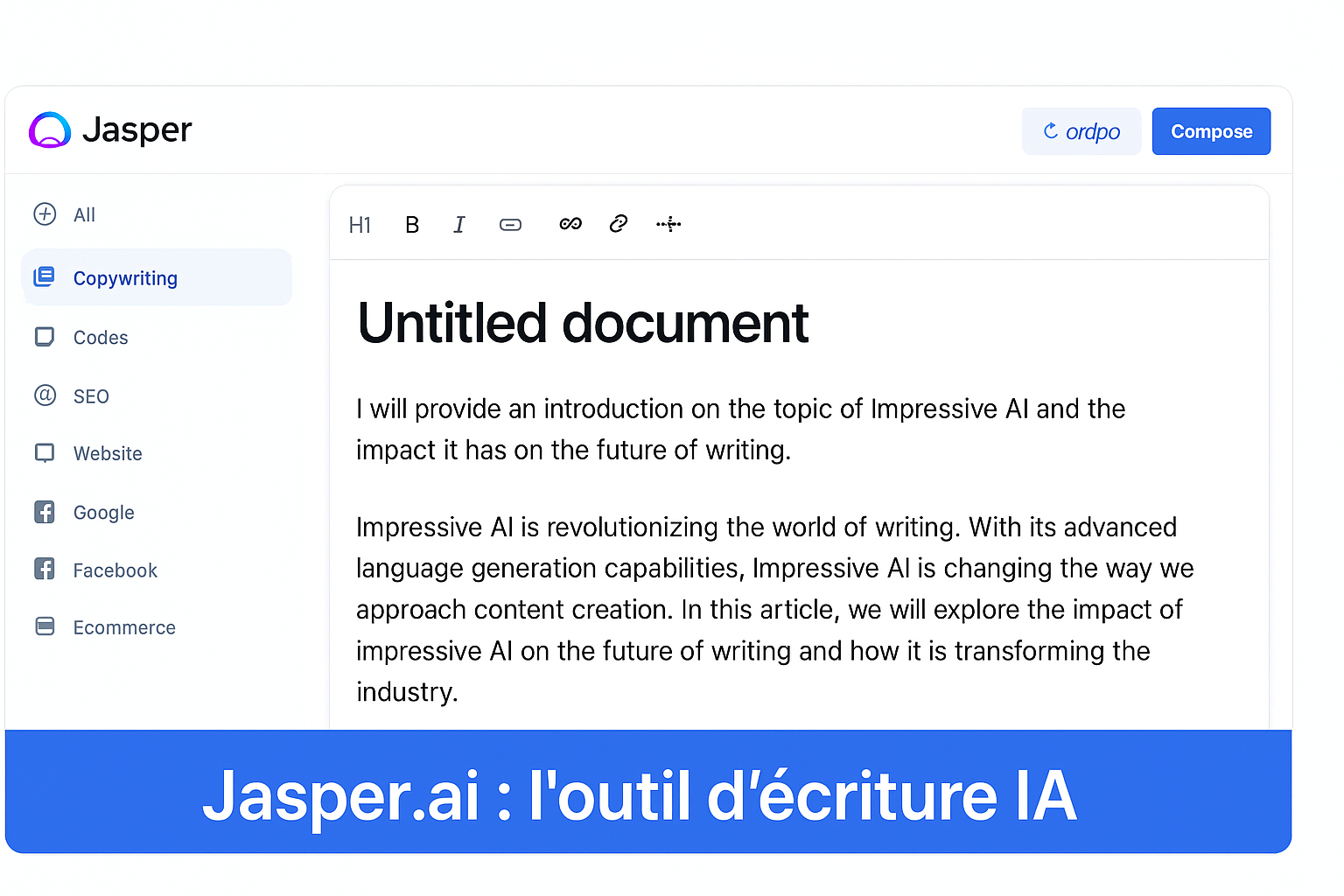 screenshot jasper.ai